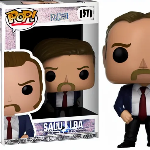 Image similar to Saul Goodman as a Funko Pop figurine