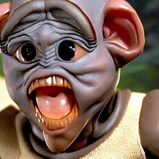 Image similar to e. t. small soldiers, detailed faces