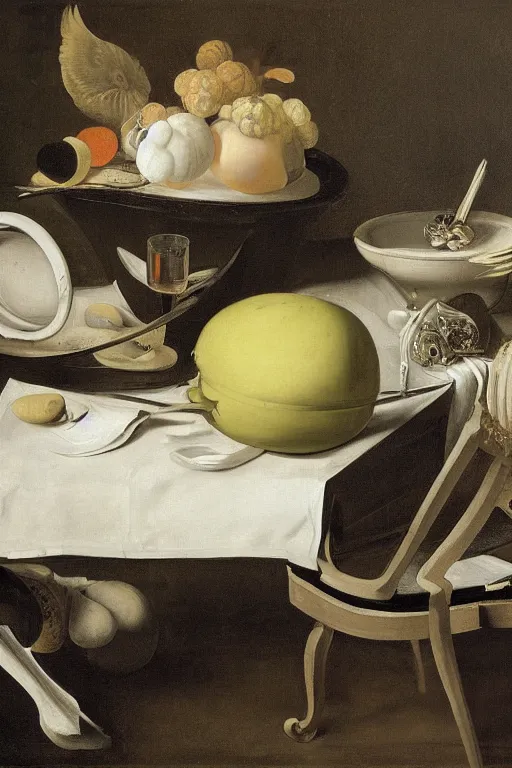 Prompt: a vanitas painting from the 21st century by pieter claesz