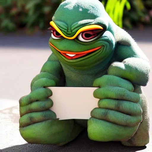 Image similar to happy pepe talking to each other