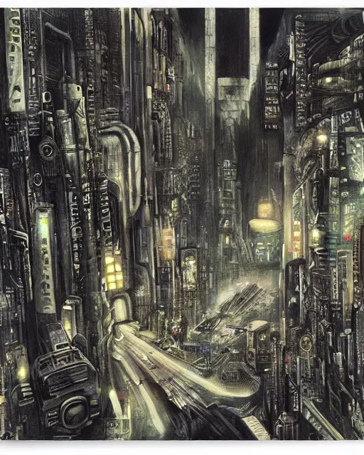 Image similar to blade runner by john alvin, hyper detailed