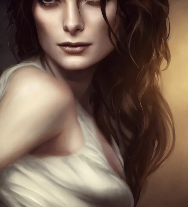 Prompt: ashley greene as alice cullen by charlie bowater and titian and artgerm, full - body portrait, intricate, face, forest, elegant, beautiful, highly detailed, dramatic lighting, sharp focus, trending on artstation, artstationhd, artstationhq, unreal engine, 4 k, 8 k