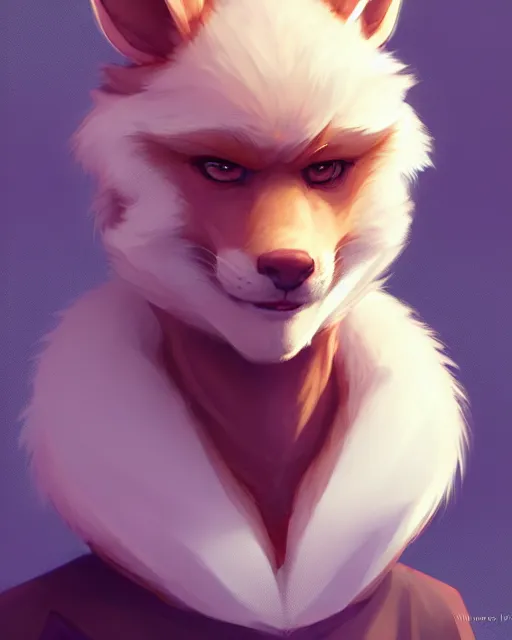 Image similar to character concept art of a cute male anthropomorphic furry | | adorable, key visual, realistic shaded perfect face, tufted softly, fine details by stanley artgerm lau, wlop, rossdraws, james jean, andrei riabovitchev, marc simonetti, and sakimichan, trending on weasyl