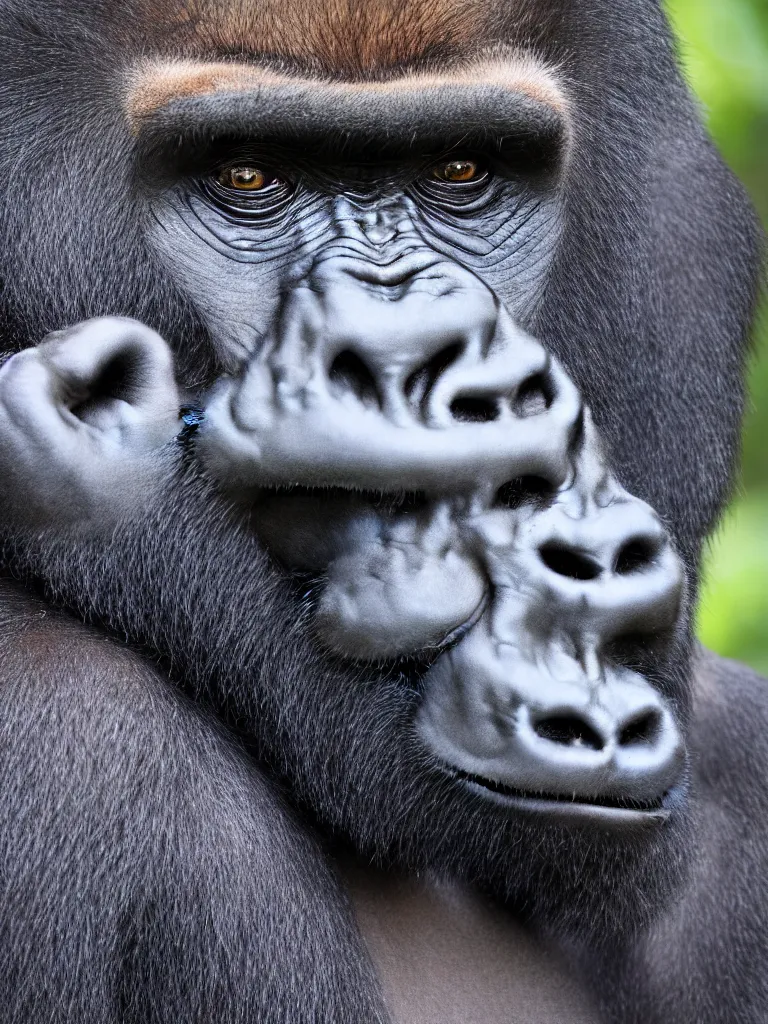 Prompt: A realistic gorilla