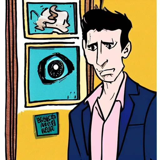 Prompt: james deen cartoon