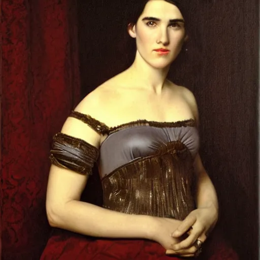 Image similar to jennifer connelly painted by ingres, david, photography