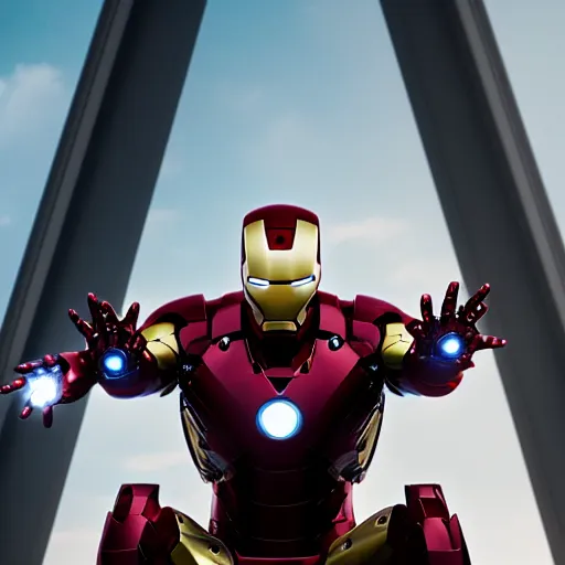 Image similar to Iron Man in all black 4K detail