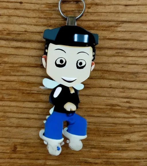 Image similar to realistic keychain of 'Sykes from 1999 Inspector Gadget film'