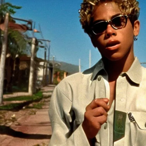 Image similar to a film still of Giorno Giovanna in city of god(2002)