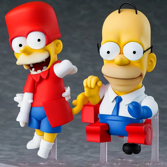 Image similar to Homer Simpson, An anime Nendoroid of Homer Simpson, figurine, detailed product photo