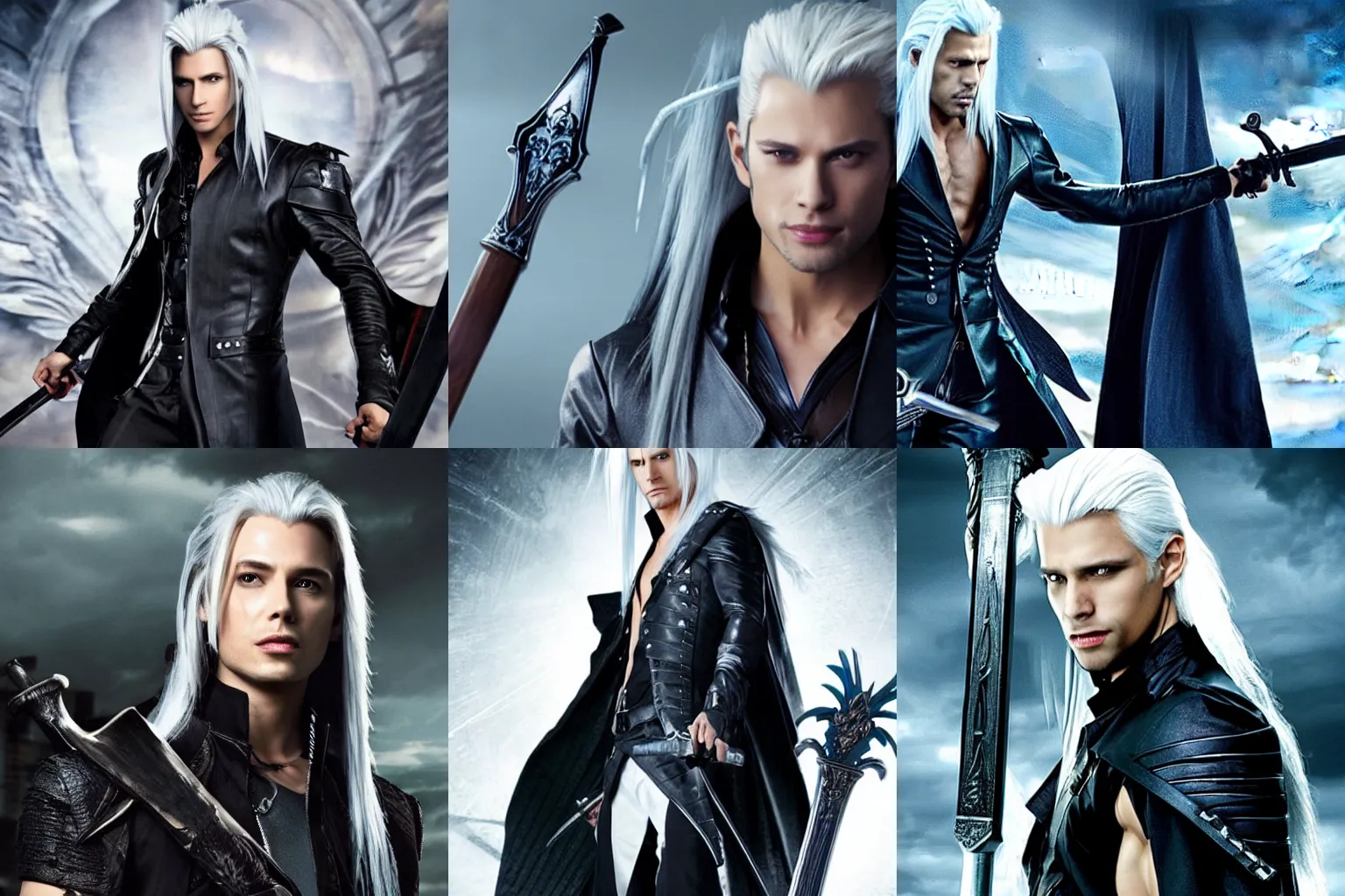 Prompt: Sephiroth as a guest character in Shadowhunters, TV