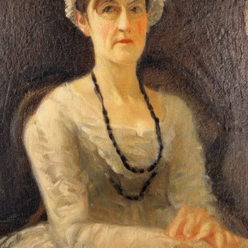 Prompt: portrait of victorian lady, oil, expression