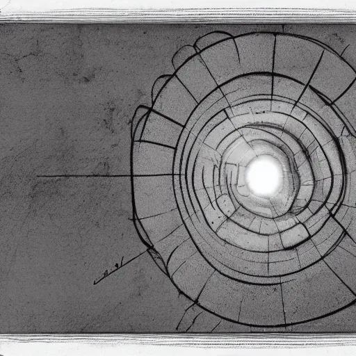 Image similar to instructions to build a wormhole, very detailed handwriting, manuscript found in an abandoned spaceship, digital art, 8k, desaturated