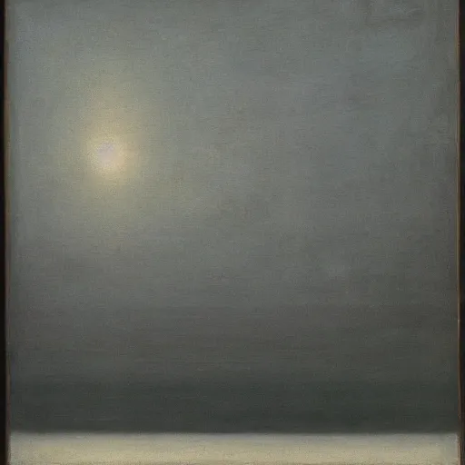 Image similar to the abstract painting'arctic void ', by caspar david friedrich!!!, by rothko!!!