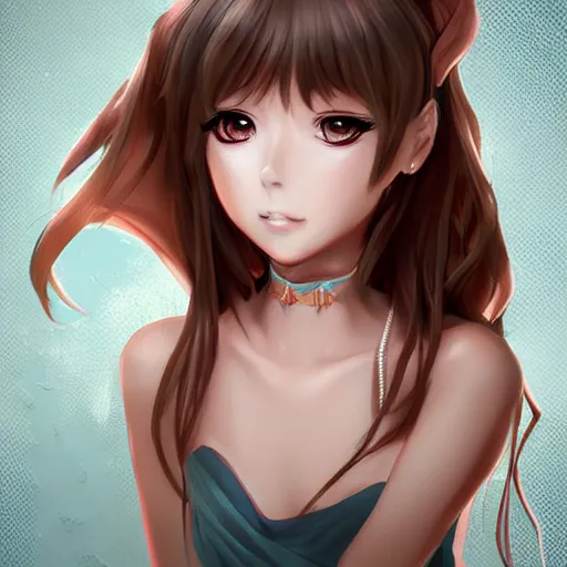 Image similar to beautiful portrait of anime girl princess, artstation