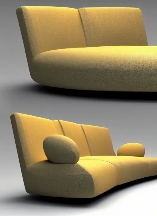 Image similar to sofa designed by salvador dali, natural lighting, path traced, highly detailed, high quality, digital painting