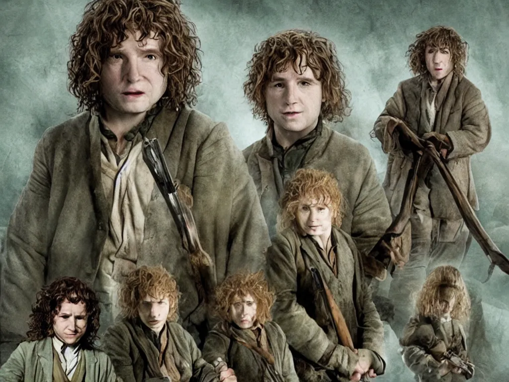 Prompt: hobbits as cia agents