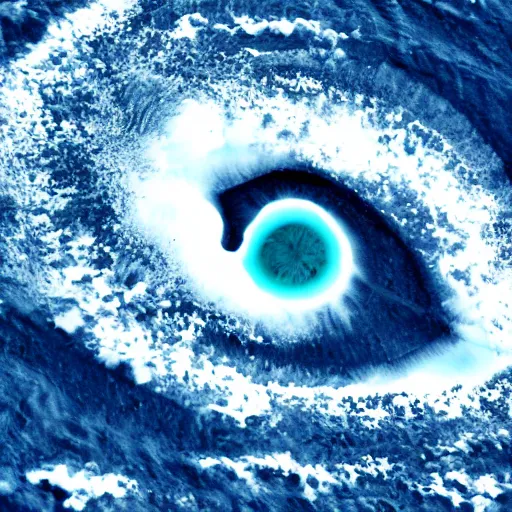 Image similar to eyeball flowing ocean