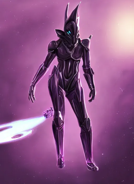 Image similar to cinematic front shot, galactic sized proportional stunning beautiful hot elegant michael jackson, detailed sleek cyborg, no helmet, sleek purple eyes, sleek silver armor, smooth fuschia skin, in space, holding a planet, epic proportions, epic size, epic scale, furry art, dragon art, giantess art, warframe fanart, furaffinity, deviantart