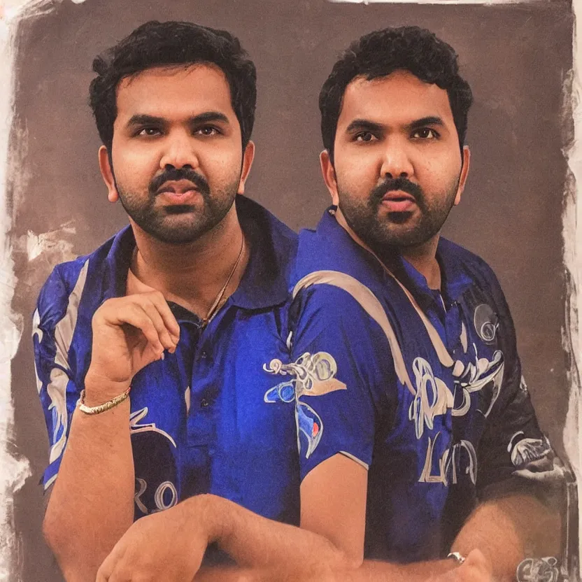 Prompt: portrait of rohit sharma as a pimp, ultra realistic, highly detailed, canon 3 5 mm photography