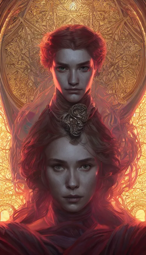 Prompt: fame of thrones, neon, fibonacci, sweat drops, insane, intricate, highly detailed, digital painting, artstation, concept art, smooth, sharp focus, illustration, Unreal Engine 5, 8K, art by artgerm and greg rutkowski and alphonse mucha