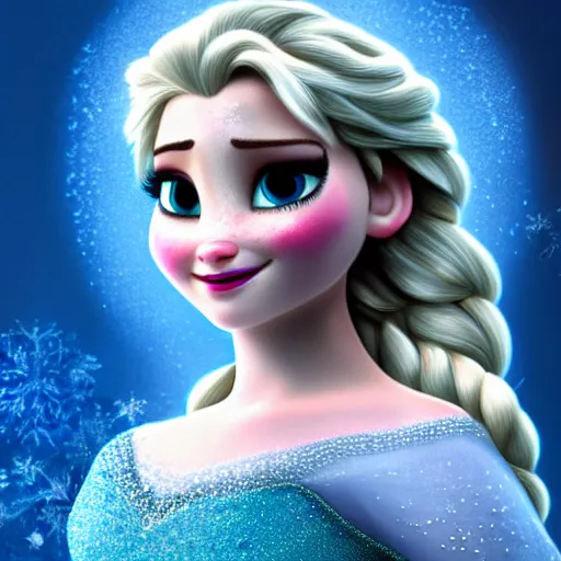 Prompt: A photograph of Jennifer Lawrence as Princess Elsa in Frozen (2013), hyperdetailed, 8k, trending on Artstation