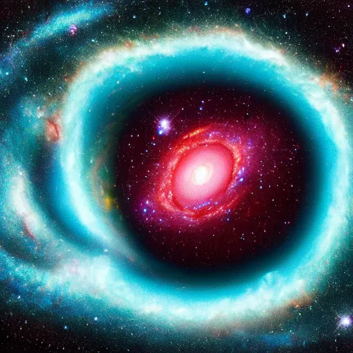 Prompt: the eye of god formed out of a galaxy, hyper realistic 4 k