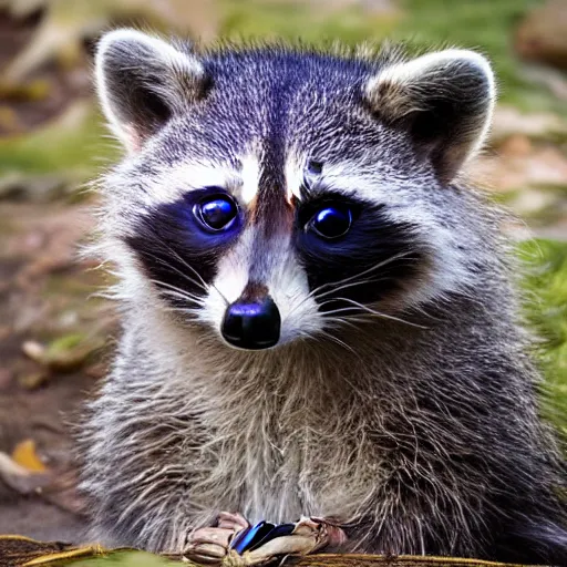 Prompt: portrait of a suspicious looking raccoon in a trench coat, award - winning photograph