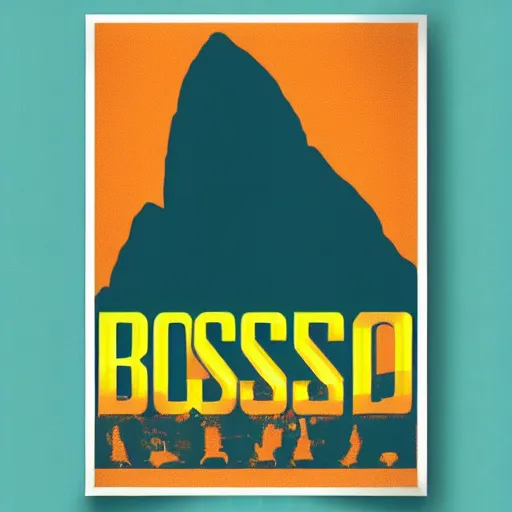 Prompt: bossanova poster brazil corcovado vintage colorful vector