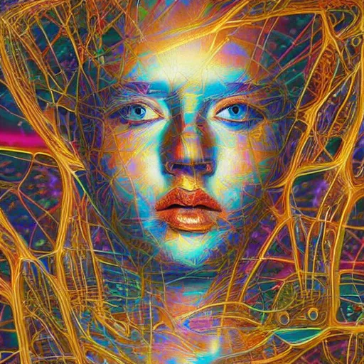 Image similar to < art masterpiece jaw - dropping created - by ='artificial intelligence'style ='all human expert artists combined'> origin of self < / art >