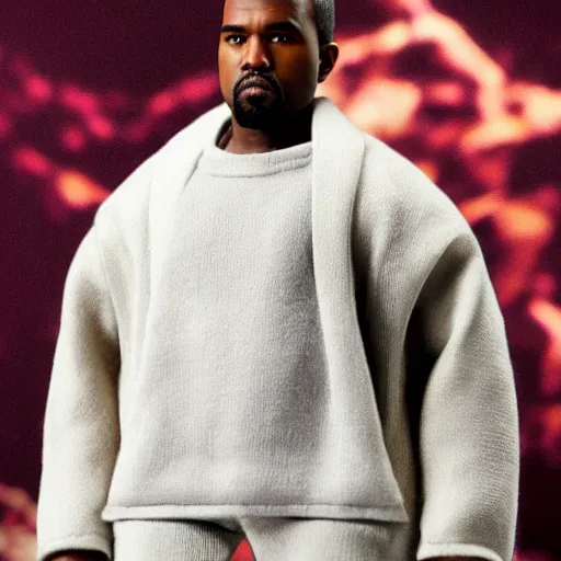 Prompt: hot toys kanye west