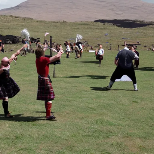 Image similar to highland games on mars