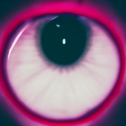 Prompt: macro shot of a demon eye, high definition