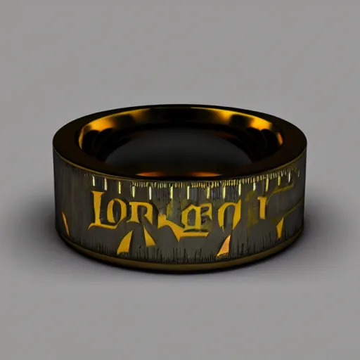 Image similar to the ring from lord if the rings with an imprinted ruler, cm scale imprinted on the inside of the ring, one ring to rule them all, dark background, highly detailed, 8 k, trending on artstation, mystic, rpg artwork, by peter jackson, by sauron