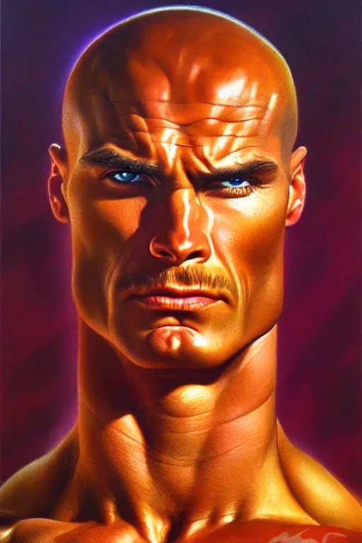 Image similar to portrait of doc savage, character portrait, portrait, close up, highly detailed, intricate detail, amazing detail, sharp focus, radiant light, caustics, by boris vallejo