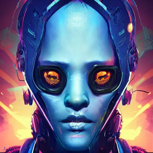 Prompt: sovereign souls, Apex Legends character digital illustration portrait design, by android jones and greg rutkowski in a cyberpunk voodoo style, retrowave color scheme, detailed, cinematic lighting, wide angle action dynamic portrait