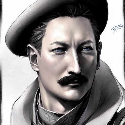 Image similar to portrait of Kaiser Wilhelm II, Character design by charlie bowater, ross tran, artgerm, and makoto shinkai, detailed, inked, western comic book art, 2021 award winning painting,digital art,ultra realistic,ultra detailed,art by greg rutkowski,photorealistic,hyperdetailed,detailed face,deviantart,artstation