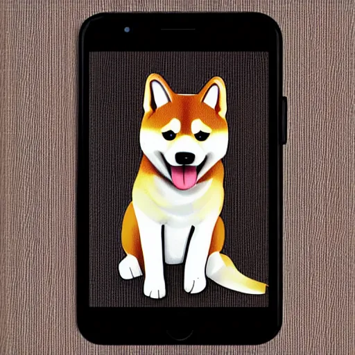 Image similar to cute shiba inu, whatsapp sticker