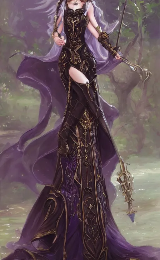 Image similar to Alchemy Imperial Princess knight gothic girl. By Konstantin Razumov, highly detailded