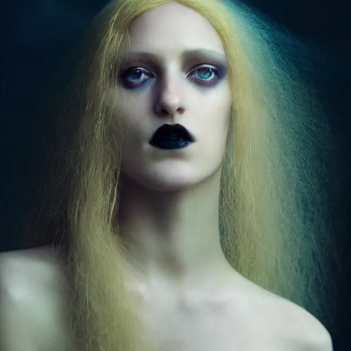 Image similar to photographic portrait of a stunningly beautiful gothic hermetic order of the golden dawn female in soft dreamy light at sunset, contemporary fashion shoot, by edward robert hughes, annie leibovitz and steve mccurry, david lazar, jimmy nelsson, breathtaking, 8 k resolution, extremely detailed, beautiful, establishing shot, artistic, hyperrealistic, beautiful face, octane render