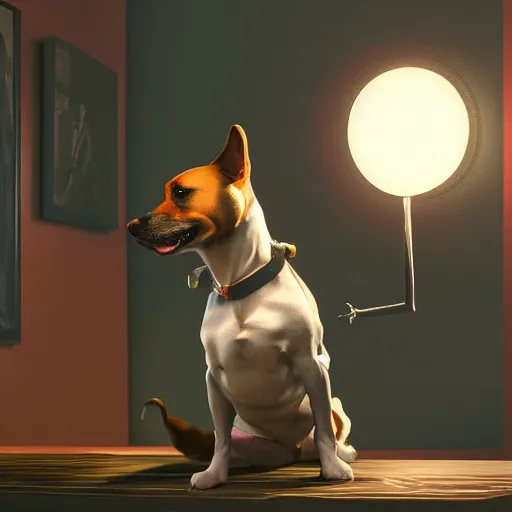 Prompt: a dog wearing a business suit smoking a cigar, dramatic lighting, cinematic, establishing shot, extremly high detail, photorealistic, cinematic lighting, concept art, artstation, style by greg rutkowsky