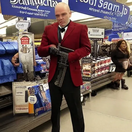 Image similar to This is one of the best Vampires-Holding-Guns at Bed Bath and Beyond