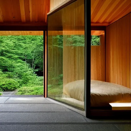 Prompt: “extravagant luxury mountain home, in Karuizawa, by Tadao Ando, modern rustic, stone, zen, summer rain, mist”