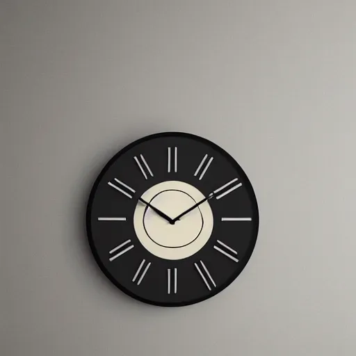 Prompt: a wall clock designed by pippi