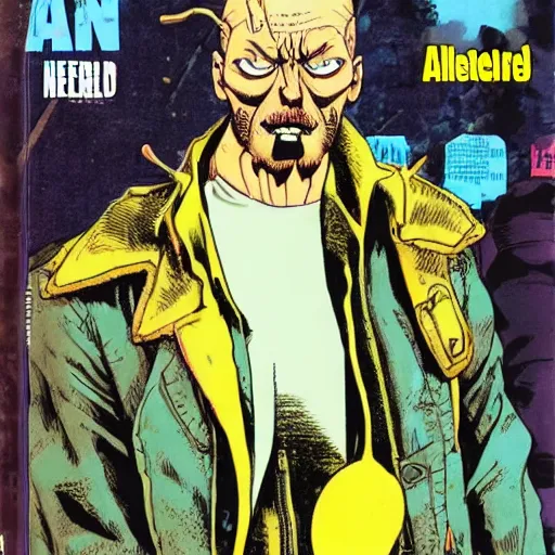 Image similar to ripped physique telekinesis alan moore disguised as a mosquito whilst wearing a denim jacket transmetropolitan neal adams darick robertson dave gibbons staedtler