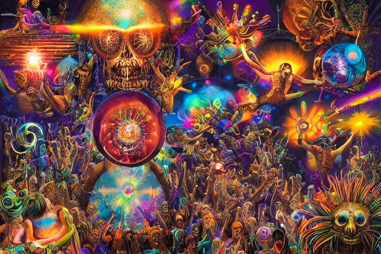 Image similar to rave dance party by artgerm, steve argyle, ernst haeckel, david a. hardy, oyama kojima, phil koch, annie leibovitz, benoit mandelbrot, dan mumford, bruce pennington, mimmo rotella