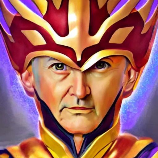 Image similar to realistic Portrait painting of Stan Lee as Seiya from Saint Seiya, made by Michaelangelo, physical painting, Sharp focus,digital art, bright colors,fine art, trending on Artstation, unreal engine.