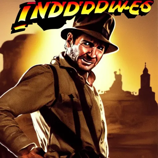 Image similar to indiana jones but he's a dog instead