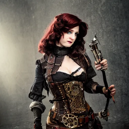 Image similar to full body photo beautiful steampunk rogue, highly detailed, 4k, HDR, award-winning photo