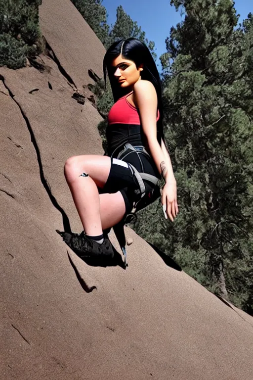 Image similar to kylie jenner mountain climbing